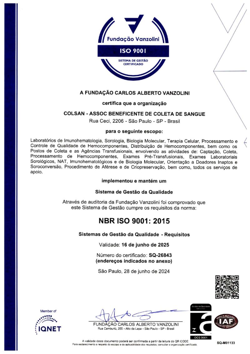 Certificação ISO 9001