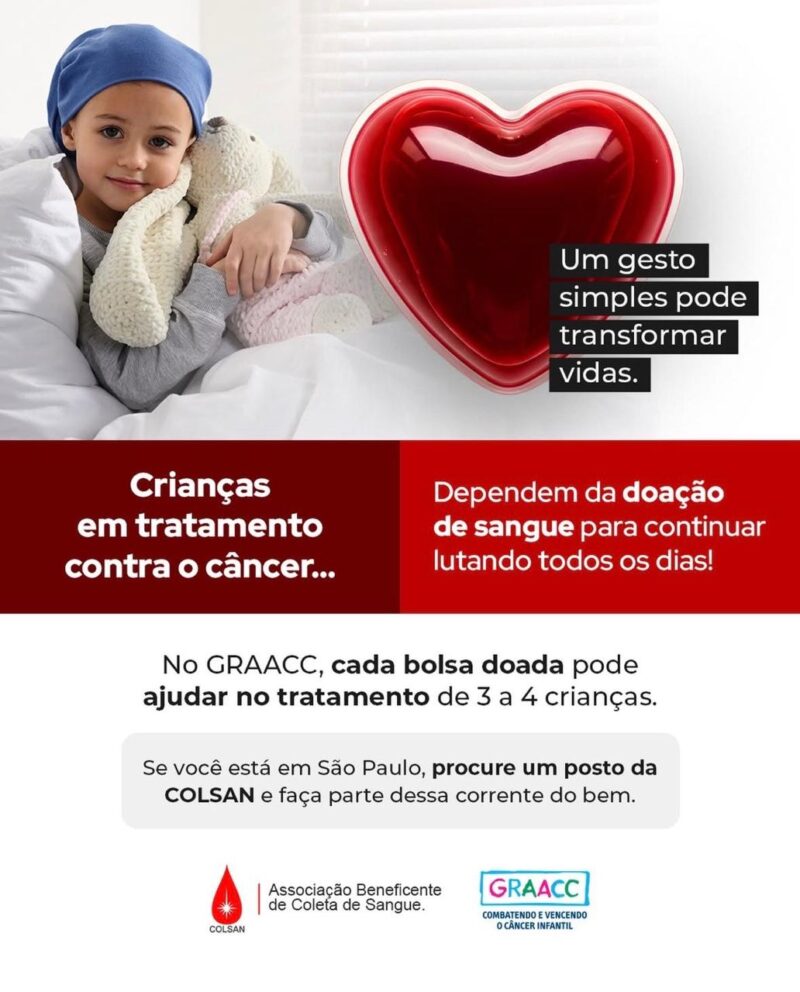 Um gesto simples pode transformar vidas.